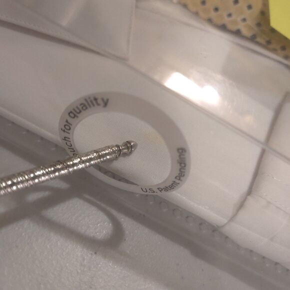 (2) Dress Shirt Tie Set Lot Mens 2XL White Green Collared Work Office New *READ - Picture 5 of 16